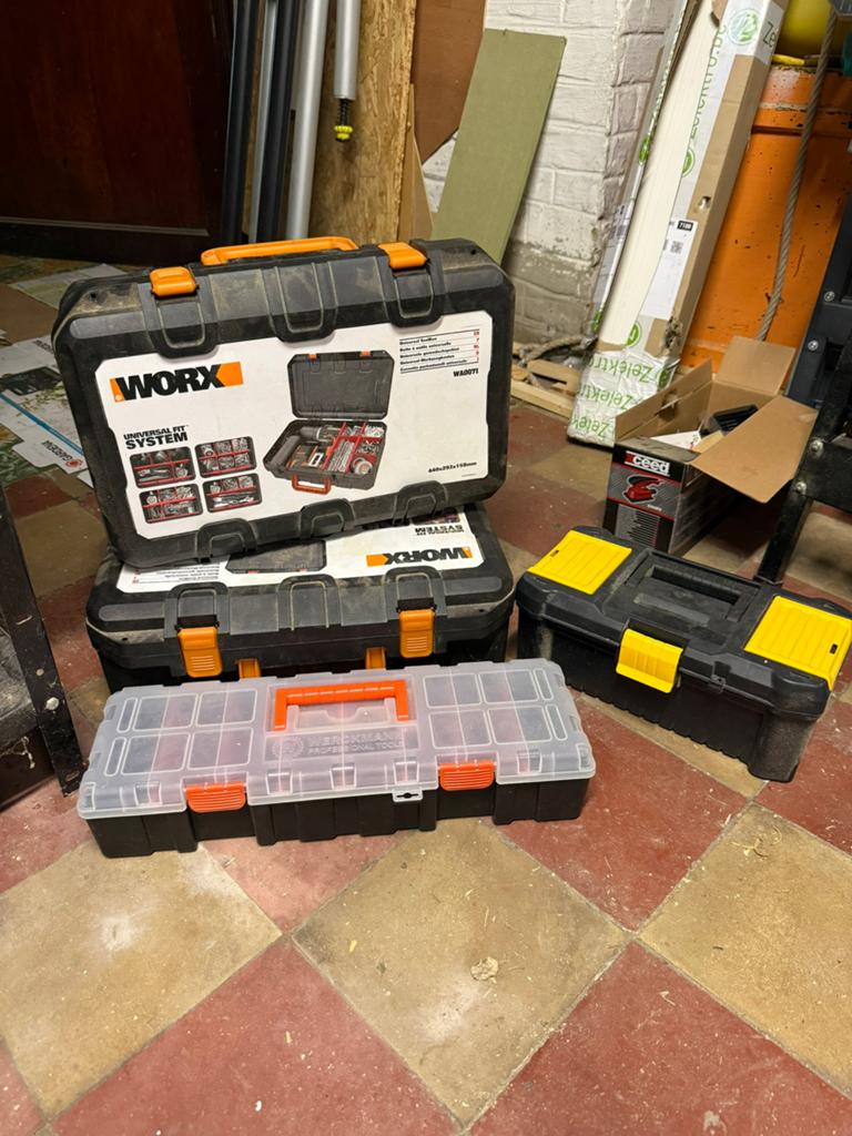Ensemble de boites/caisses à outils, Bricolage & Construction, Boîtes à outils, Enlèvement, Comme neuf