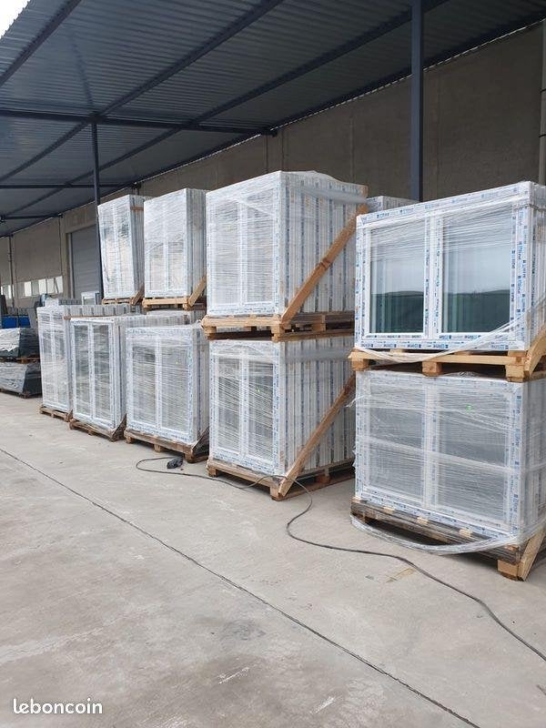 Pvc-raam met dubbele beglazing en stalen versterking, Verzenden, Nieuw, Gevelraam of Ruit, Dubbelglas
