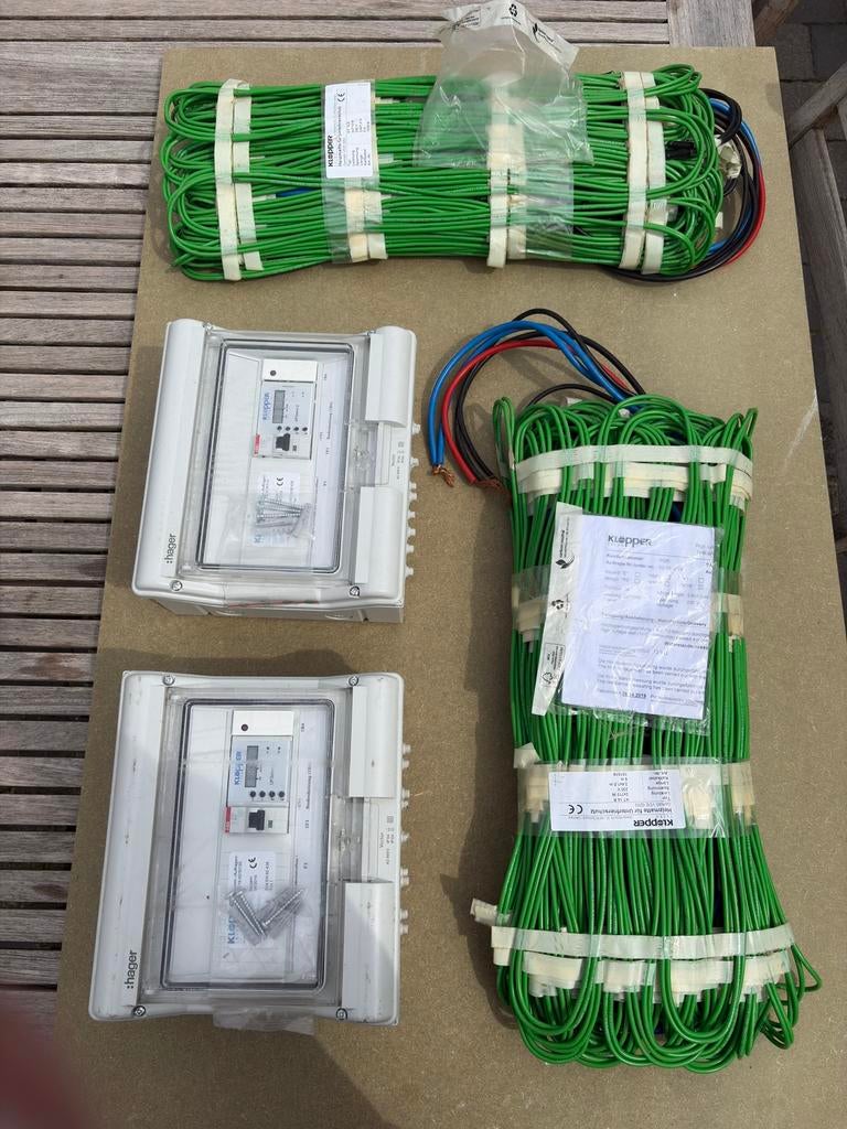 Klopper Therm vloerverwarmings matten/elektrische kasten, Doe-het-zelf en Bouw, Ophalen, Nieuw, 500 tot 800 watt, Overige typen