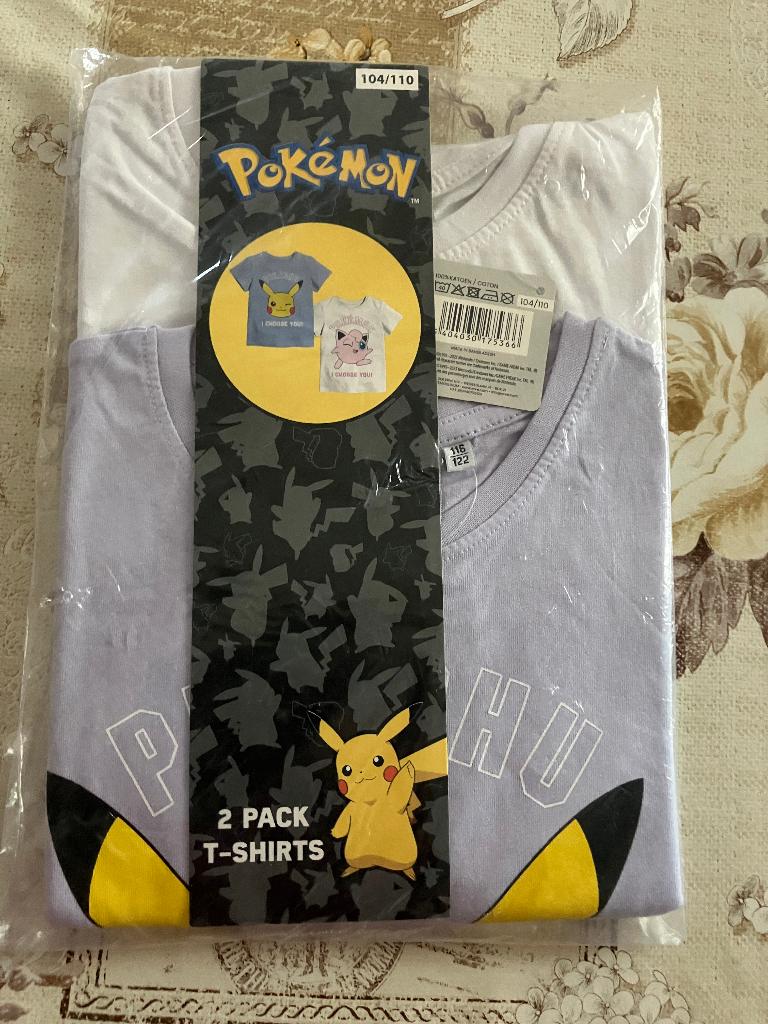 Set van 2 t shirts Pokemon - Maat 104 / 110, Ophalen of Verzenden, Nieuw, Meisje, Shirt of Longsleeve