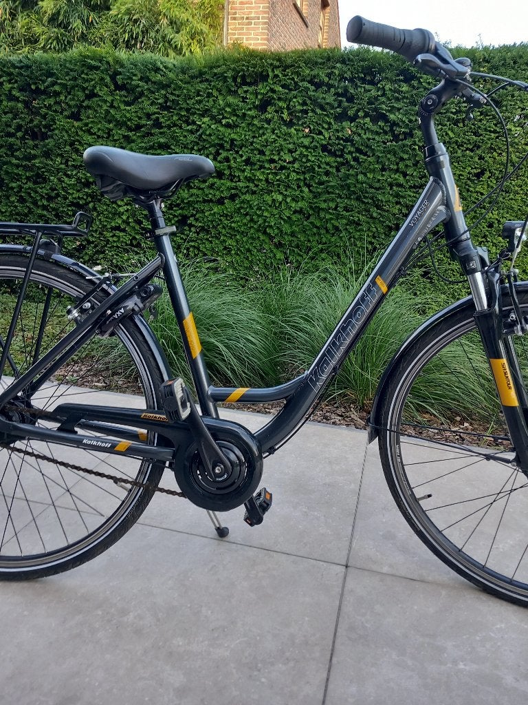 kalkhoff  als nieuw( max 50km), Fietsen en Brommers, Velgrem, Zo goed als nieuw, 50 tot 53 cm, Ophalen