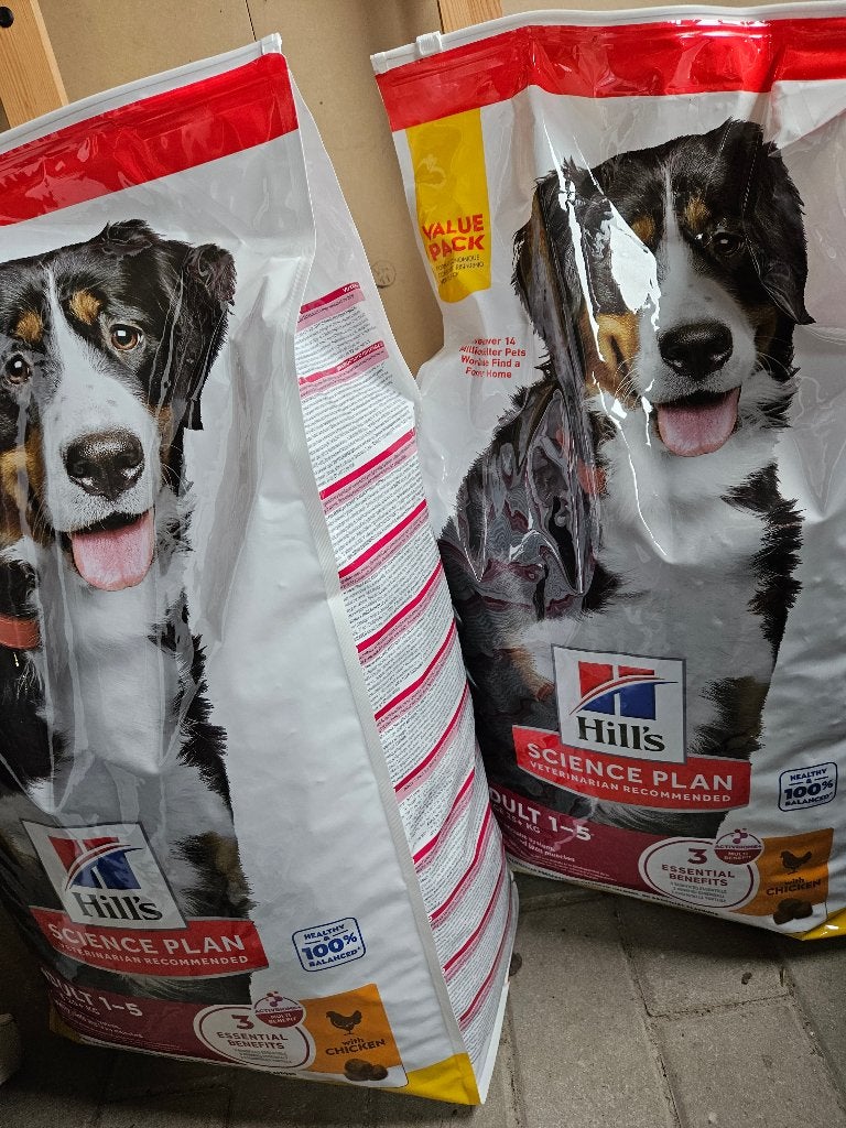 Hill's Science Plan Adult 1-5 Large met Kip 18kg x2, Enlèvement, Chien