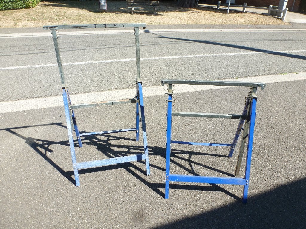 paire de tréteaux télescopiques (réglables en hauteur), Bricolage & Construction, Échafaudages, Enlèvement, Utilisé