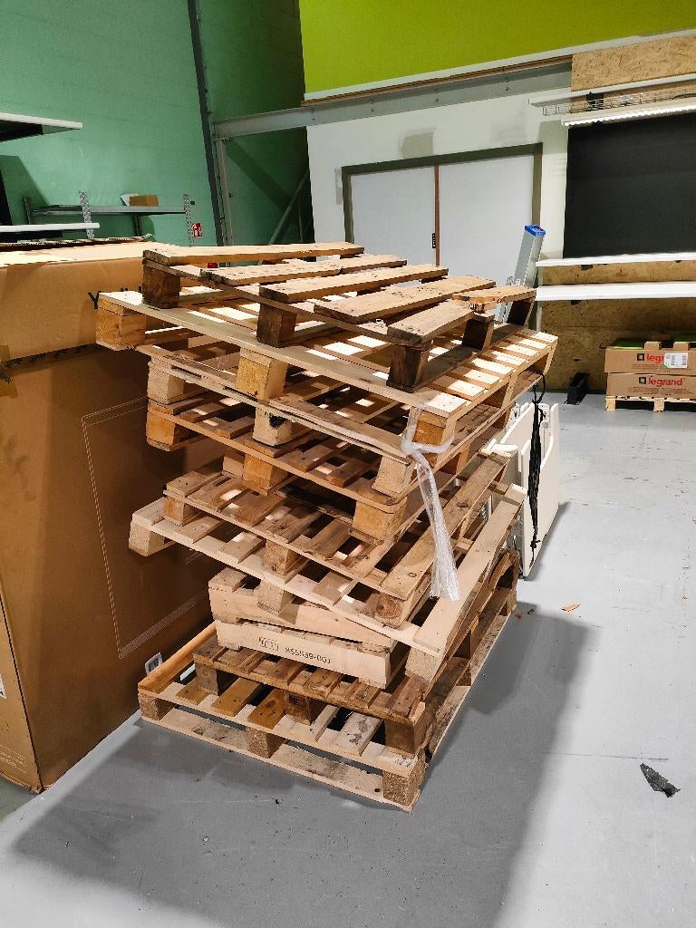 Wegwerppallet - Gratis, Doe-het-zelf en Bouw, Hout en Planken, Ophalen, Gebruikt, 25 tot 50 mm, Grenen