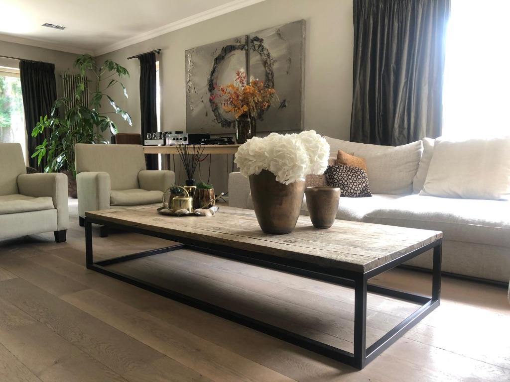 Massieve eiken bijzettafel Fancy 190 x 79, Ophalen, Minder dan 45 cm, Zo goed als nieuw, 75 cm of meer