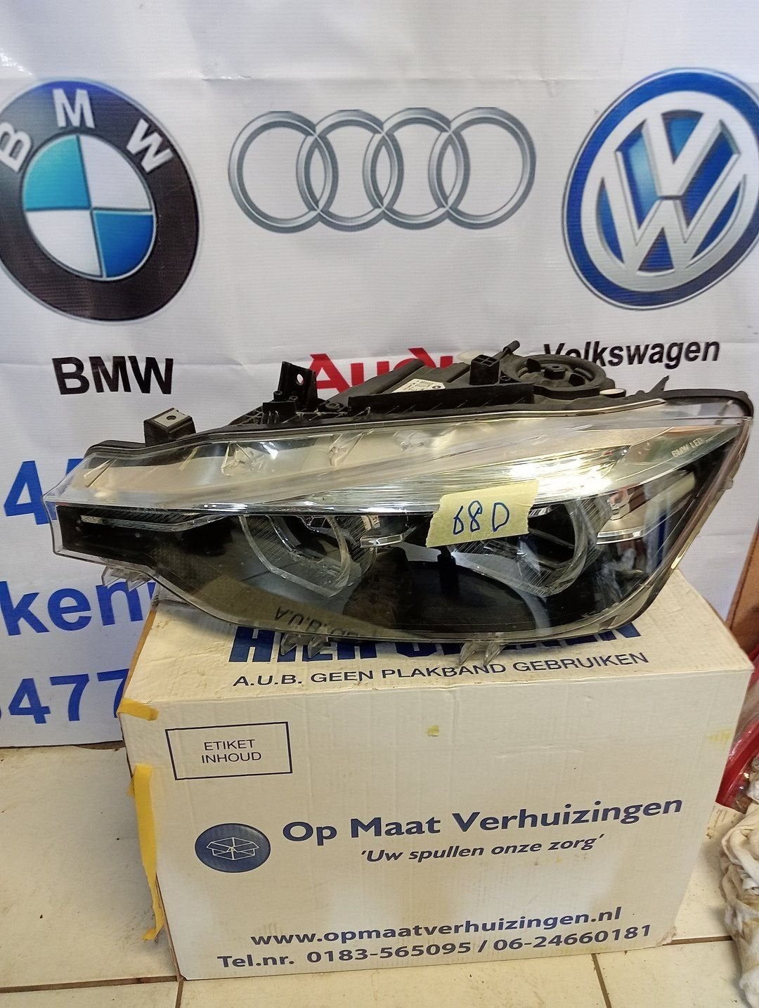 Koplamp BMW 3 Serie F30 F31 LCI Adaptive LED 8492473, Gebruikt, -, -, Ophalen of Verzenden