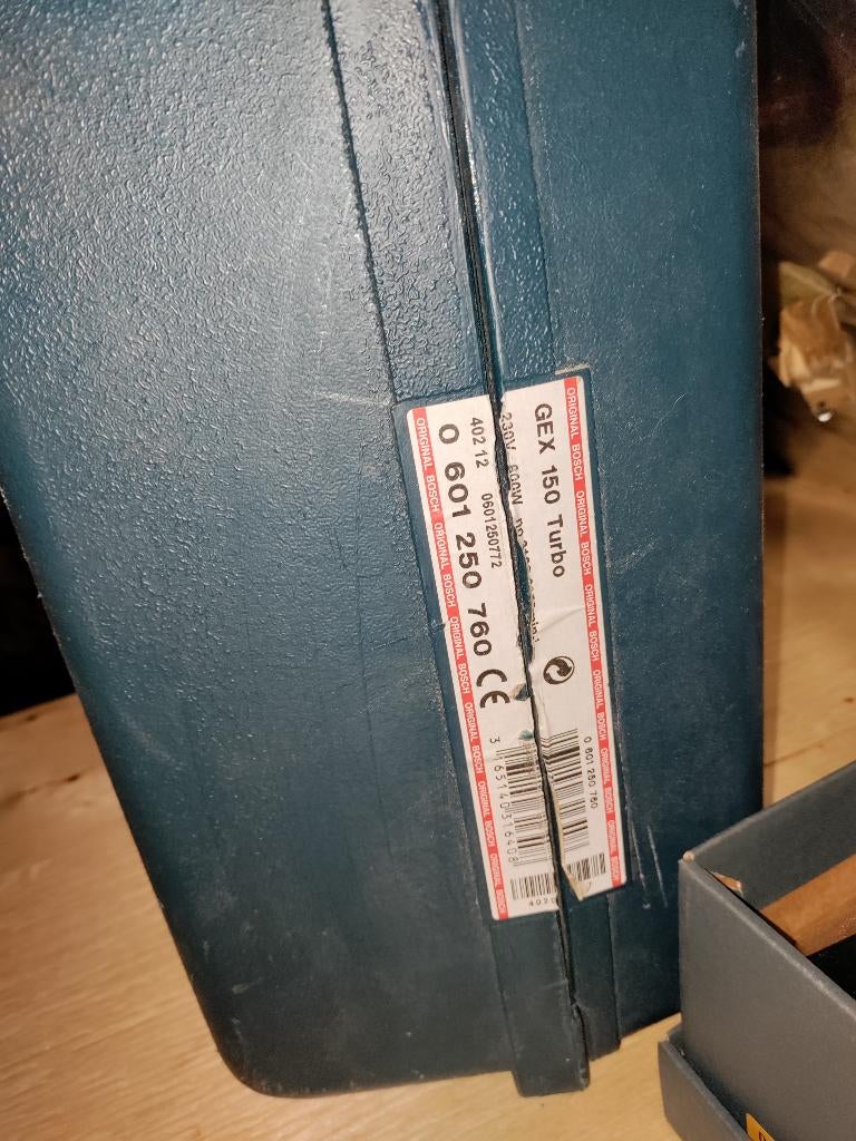 blauwe bosh excentrische schuurmachine GEX 150 turbo, Enlèvement ou Envoi, Utilisé, Ponceuse circulaire