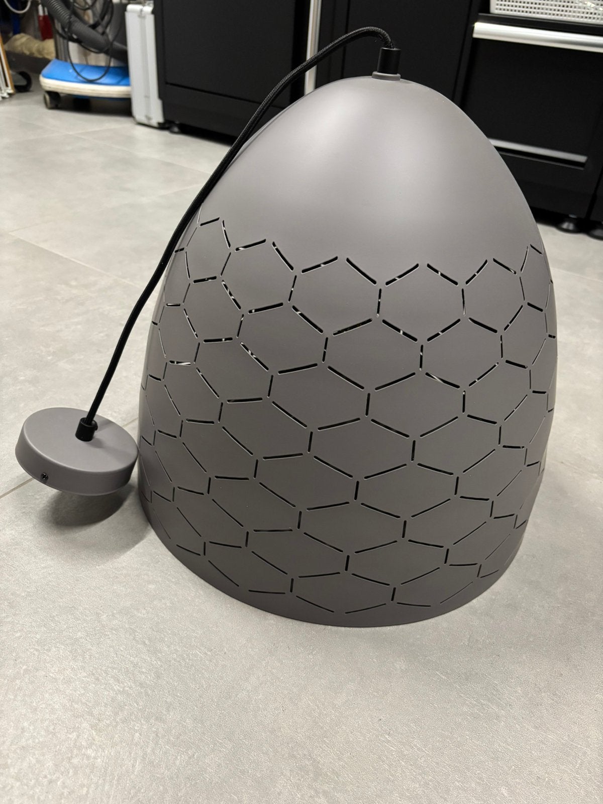 Mooie grote hanglamp met ‘special effect’, Ophalen, Zo goed als nieuw, Metaal