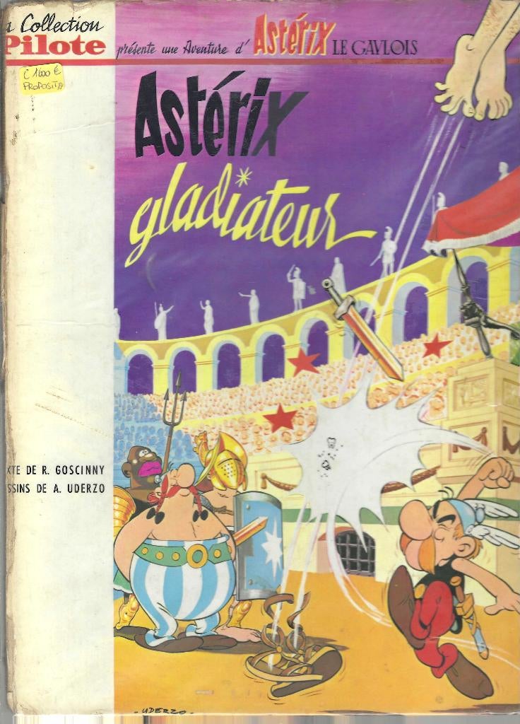 Astérix Lot de 3 Bds en EO - N 4, 5, 6 - Pilote, Plusieurs BD, Enlèvement ou Envoi, Utilisé, Goscinny & Uderzo