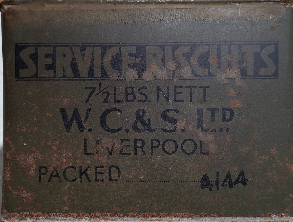 Biscuits de service de la WWII, W.C. & S. Liverpool, 1944., Collections, Enlèvement ou Envoi, Armée de terre, Autres types
