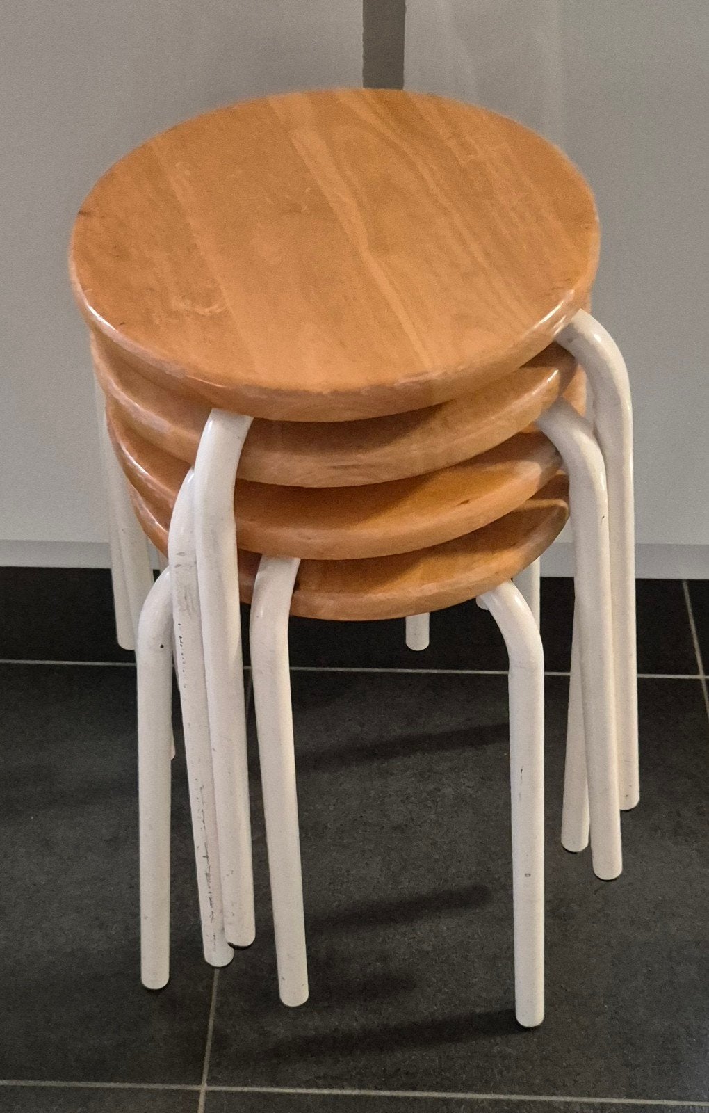 4 tabourets vintage « Jerry » Design Karin Mobring (1973), Collections, Rétro, Enlèvement