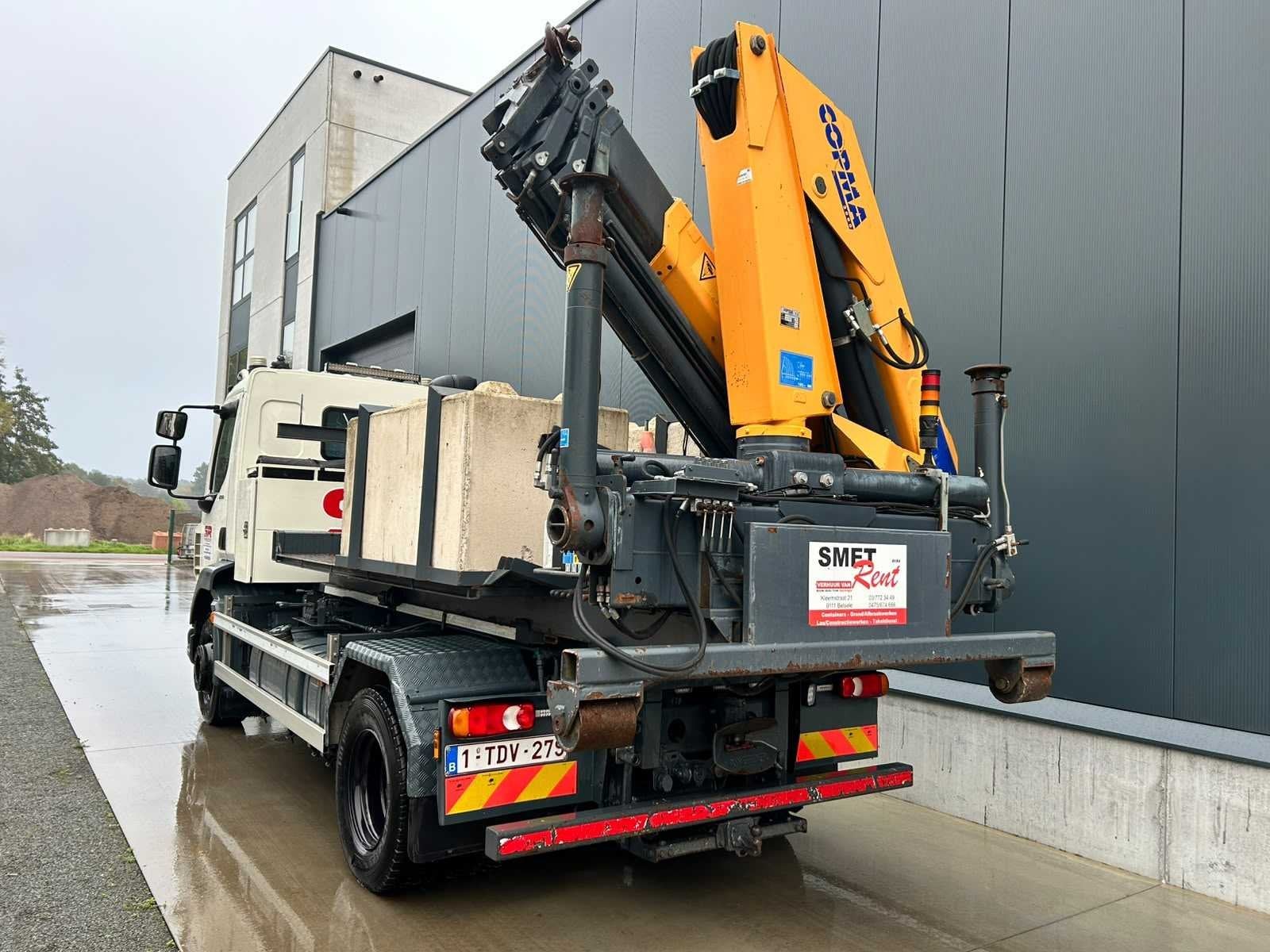 2017 DAF LF 290 Euro 6 haakarmsysteem met Copma 180.4 hijskr, Auto's, Overige merken, Euro 6, Overige brandstoffen, Bedrijf