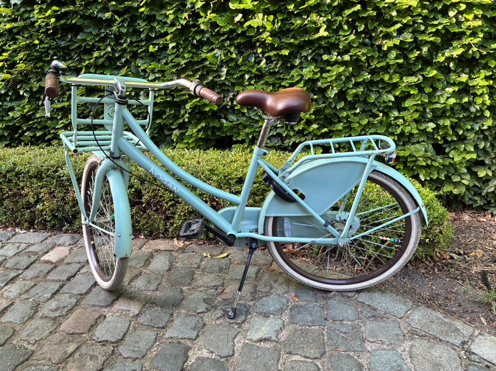 Meisjesfiets 24 inch muntgroen, Ophalen, Terugtraprem, Versnellingen, Gebruikt