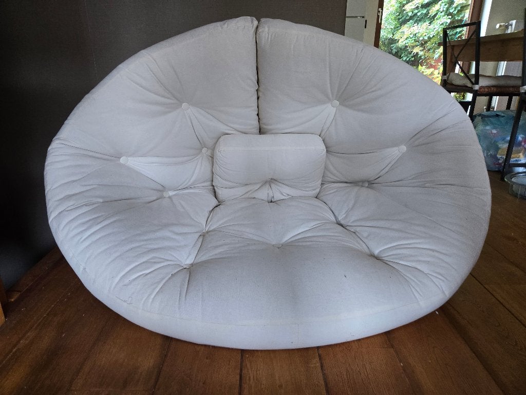 Fauteuil futon convertible Karup design Nido blanc, Maison & Meubles, Enlèvement, Comme neuf, Blanc
