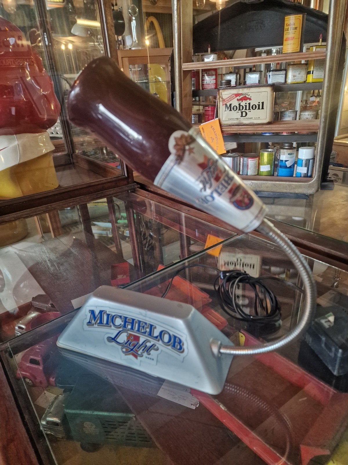 lampe de bureau Michelob Light Beer, Enlèvement, Utilisé, Table lumineuse ou lampe (néon)