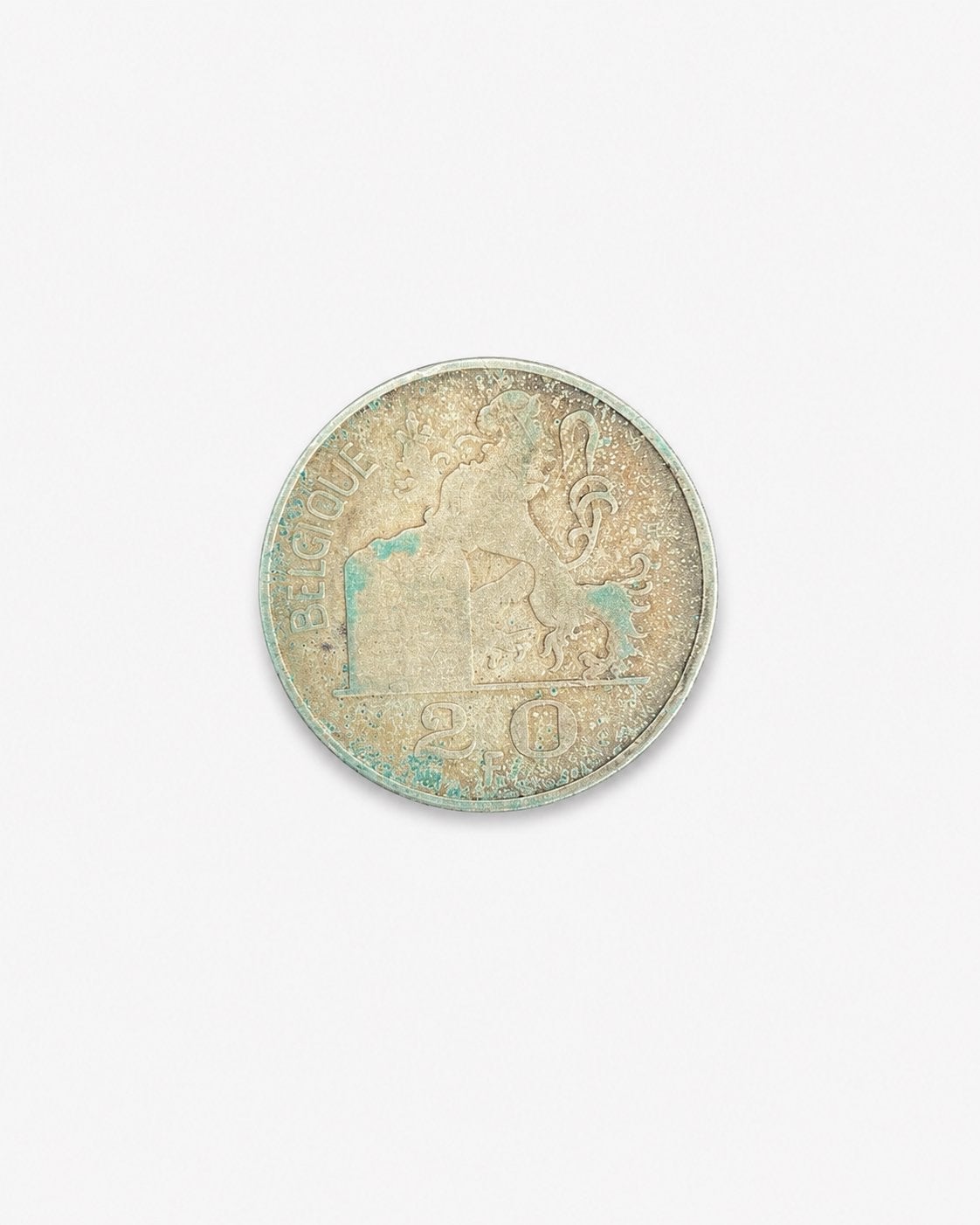 belgische 20 frank 1949 belgique zilveren munt met patina, Postzegels en Munten, Munten | Europa | Niet-Euromunten, Losse munt
