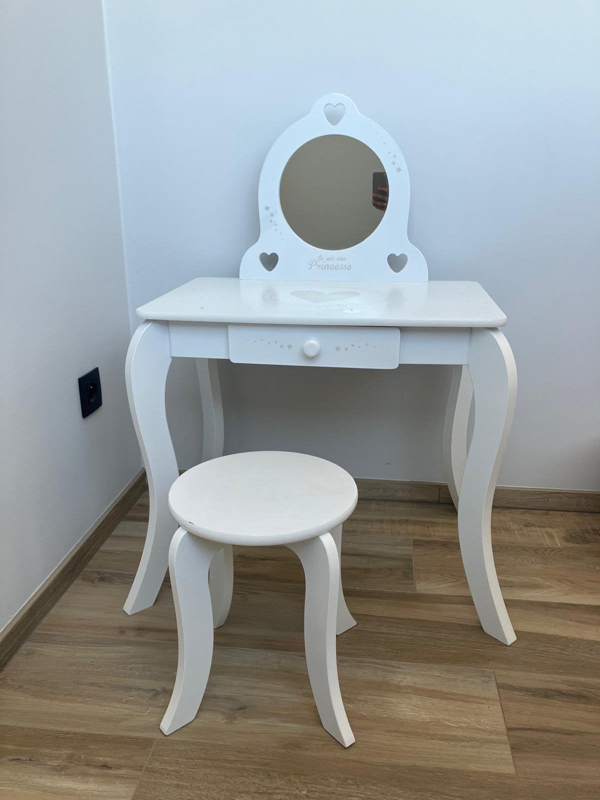 Schminktafel / make-uptafel met spiegel, Ophalen, Gebruikt, Jongen of Meisje