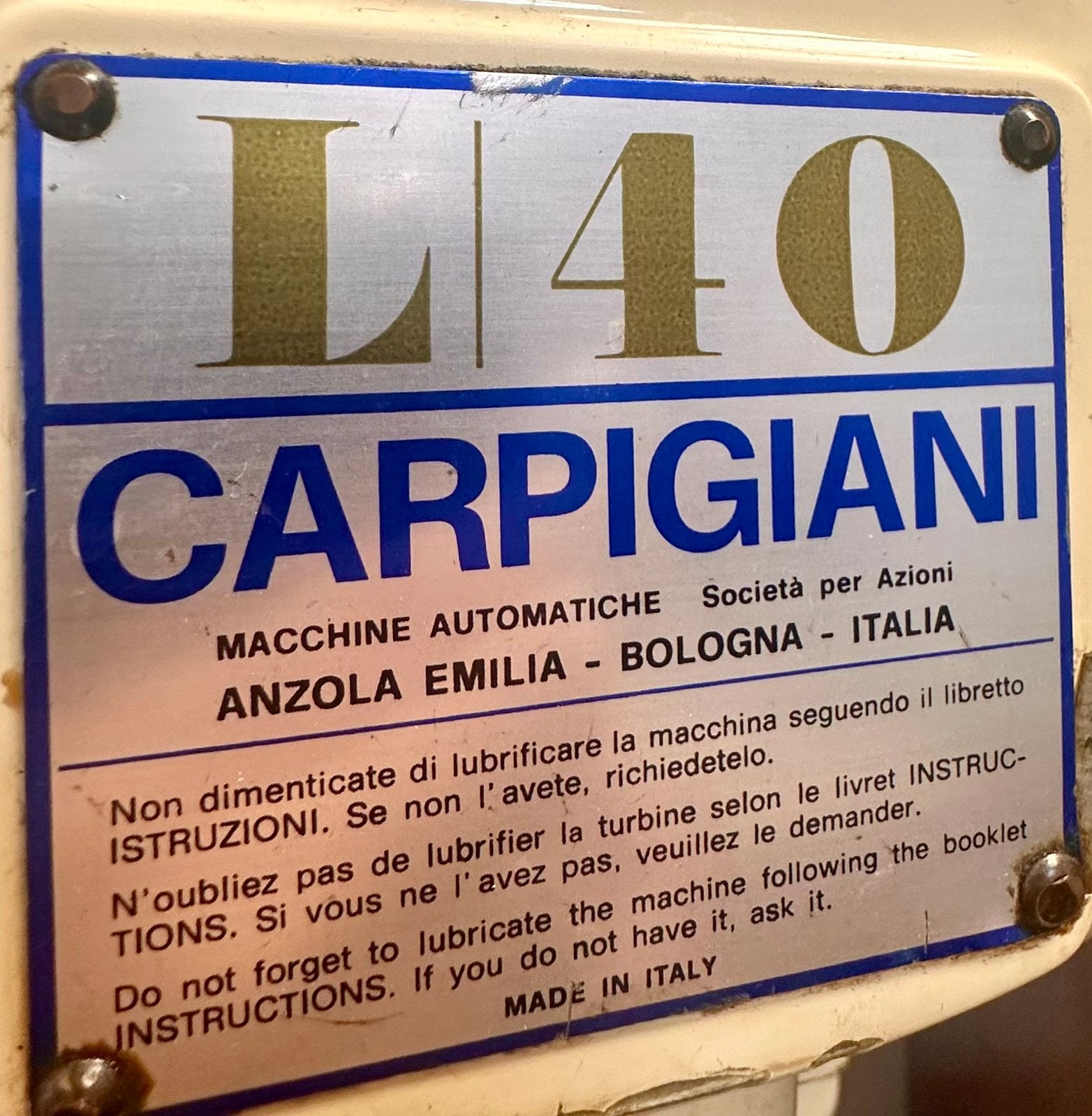 Carpigiani L40 2x, Ophalen, Gebruikt, Koelen en Vriezen