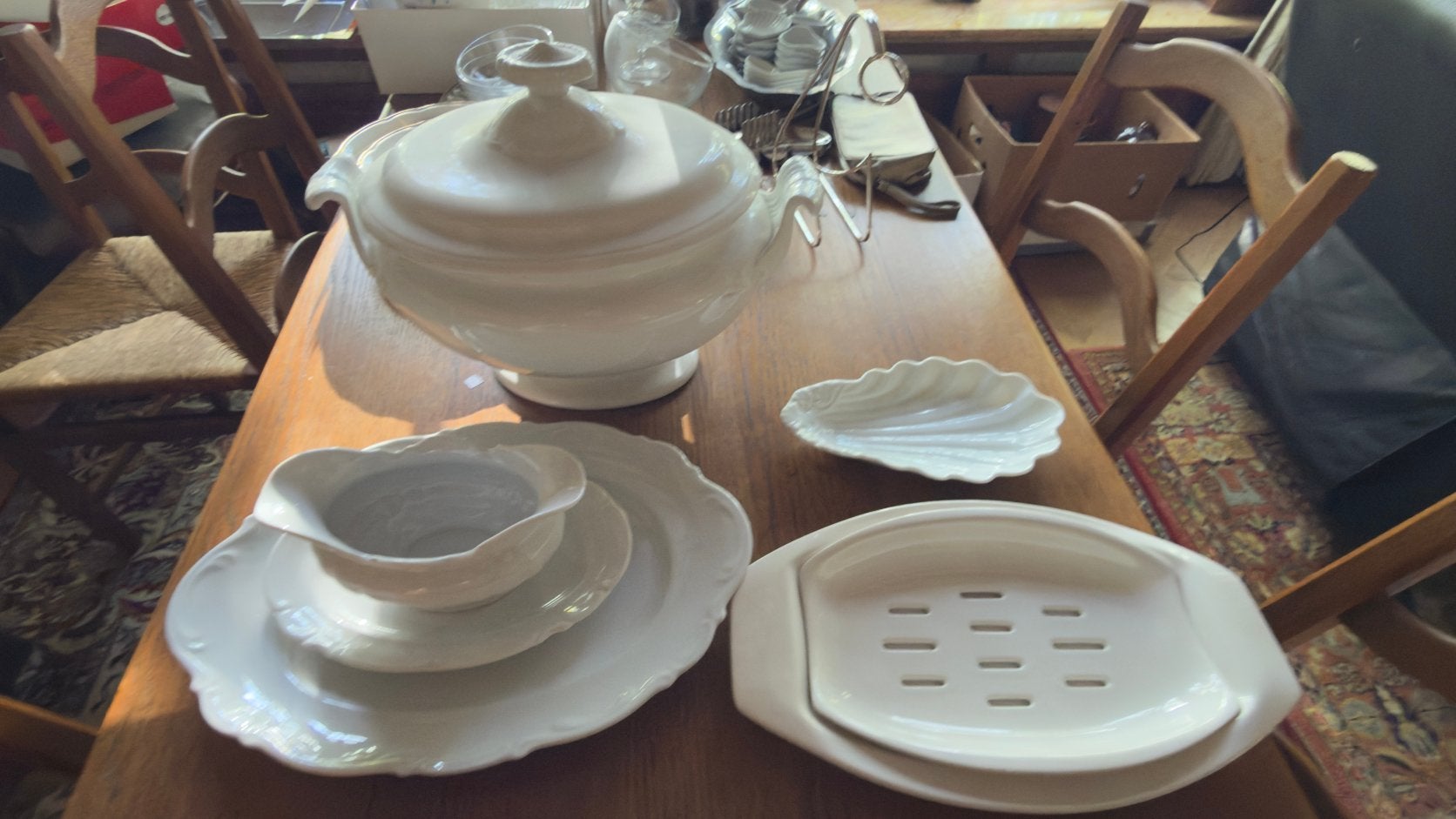 Lot de plats en faïence, Ophalen