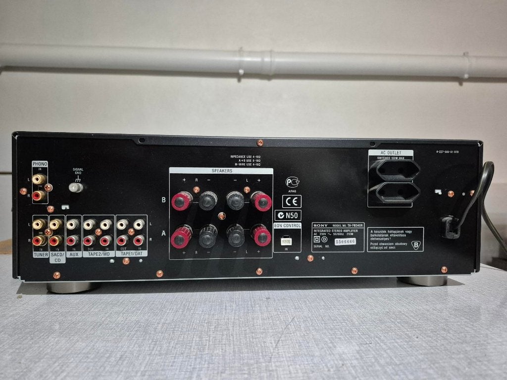 Amplificateur Sony TA-FB940R, 60 à 120 watts, Comme neuf, Enlèvement, Stéréo