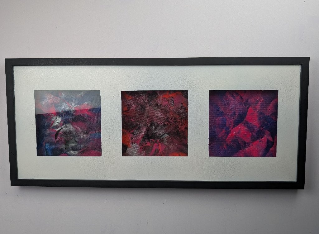Trinity of Hidden Horizons, Antiek en Kunst, Kunst | Schilderijen | Abstract, Ophalen of Verzenden