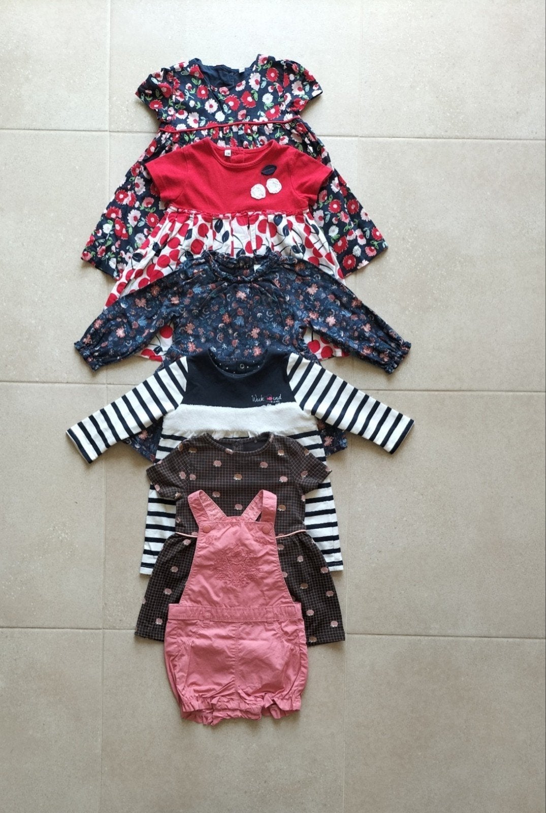 meisjes jurken set maat 71 tot 80 cm, Cuddles & smile, Meisje, Jurkje of Rokje, Nieuw