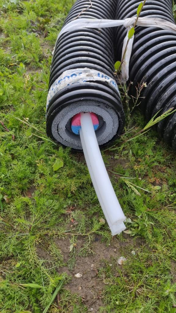 Upnor 8m terein leiding 2x 25mm, Ophalen