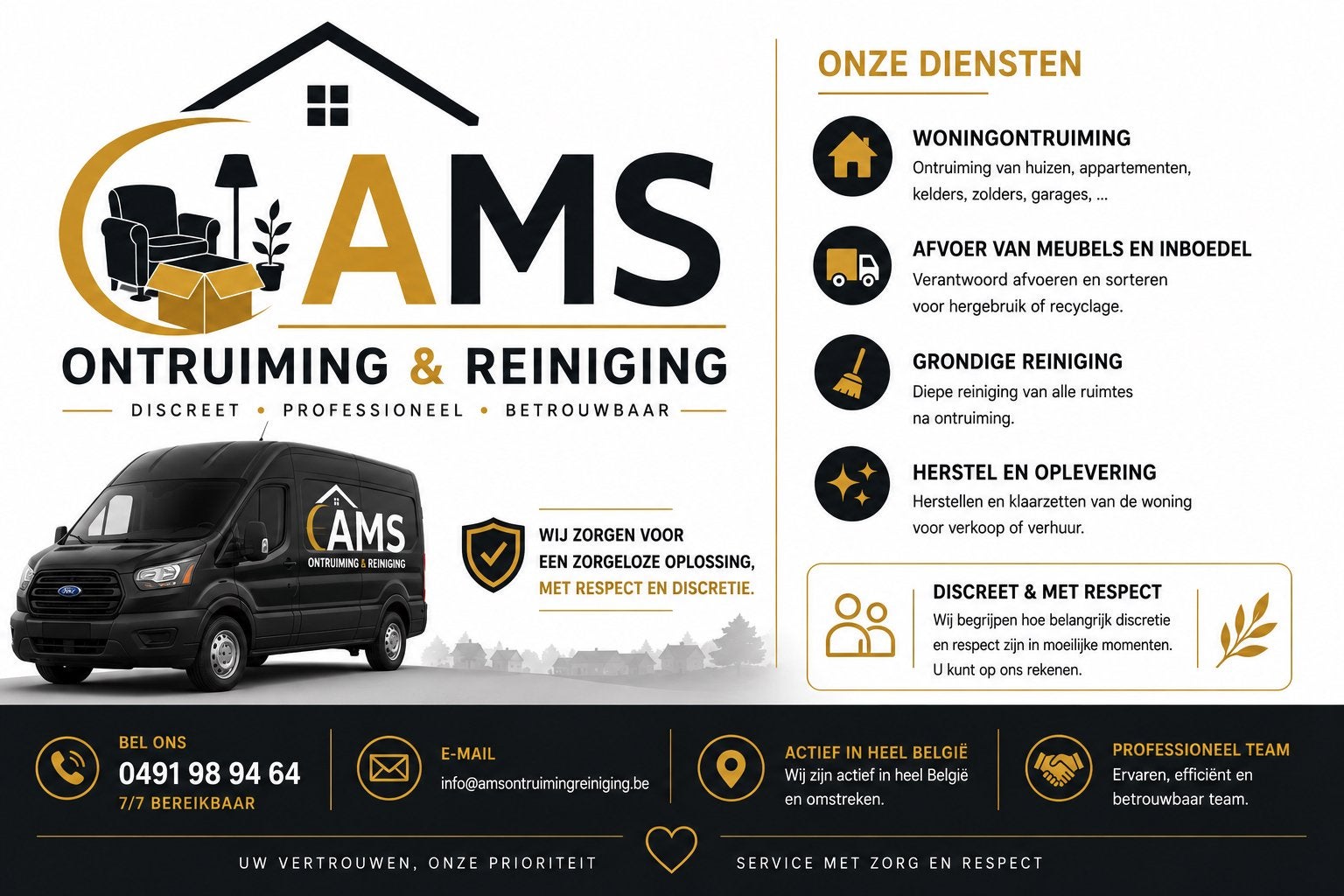 AMS Ontruiming & Reiniging woning na Overlijden