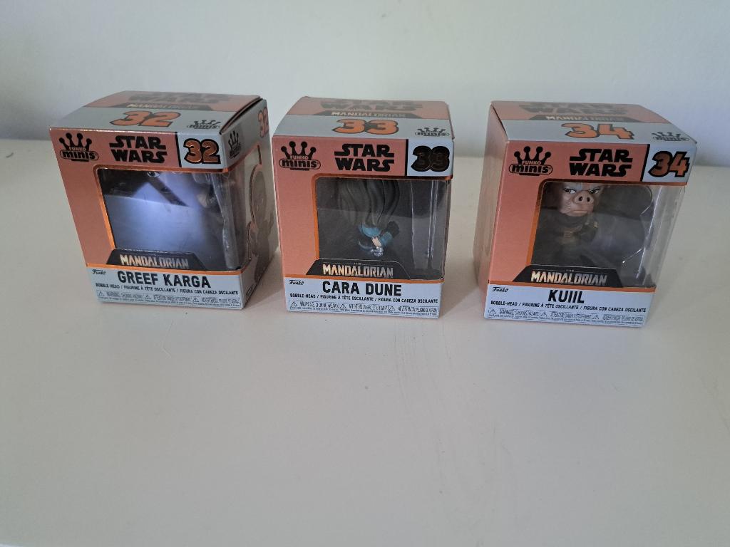 Les Funko Minis #32, 33 et 34 Star Wars The Mandalorian -, Collections, Star Wars, Neuf, Figurine, Enlèvement