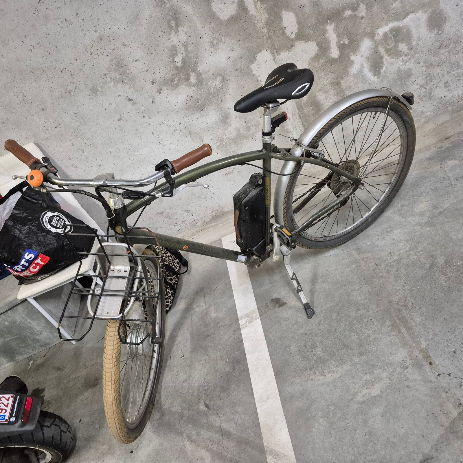 Electrische heren fiets, Enlèvement, Utilisé, Moins de 30 km par batterie, Autres marques