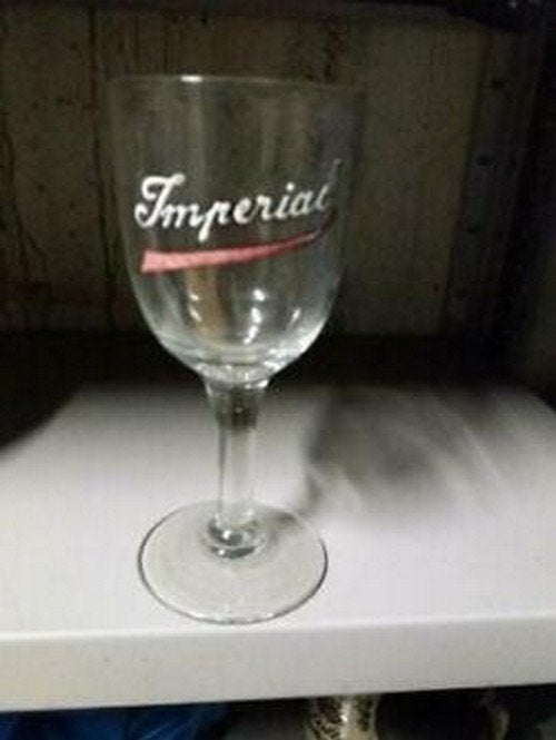 IMPERIAL geëmailleerd, Verzamelen, Biermerken, Gebruikt, Glas of Glazen, Ophalen of Verzenden