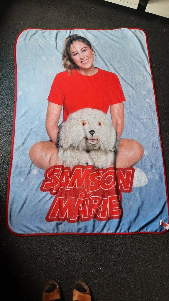 Samson en Marie fleece deken, Enfants & Bébés, Couvertures, Sacs de couchage & Produits pour emmailloter, Enlèvement ou Envoi