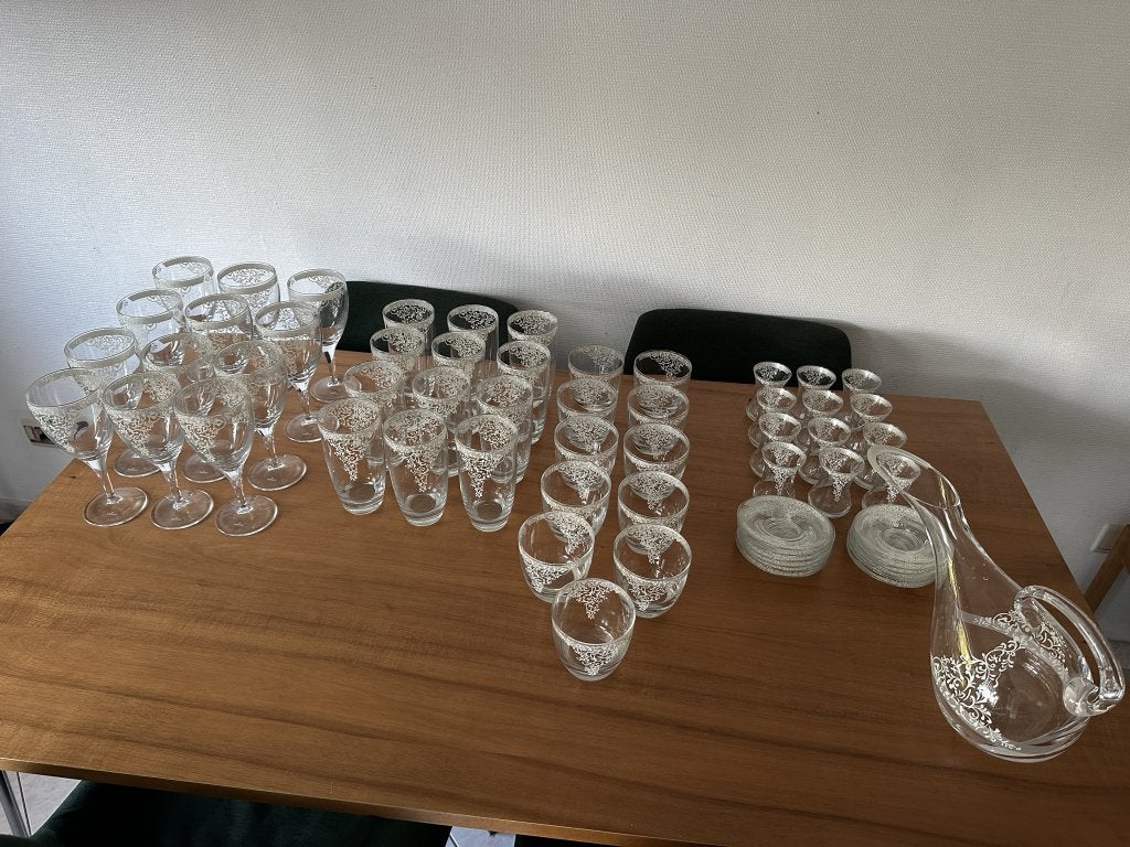 Set de verres + cruche Karaca 60 pièces, Ophalen, Zo goed als nieuw, Overige typen