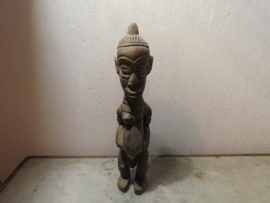 Statue africaine Luba Zaïre, Enlèvement ou Envoi