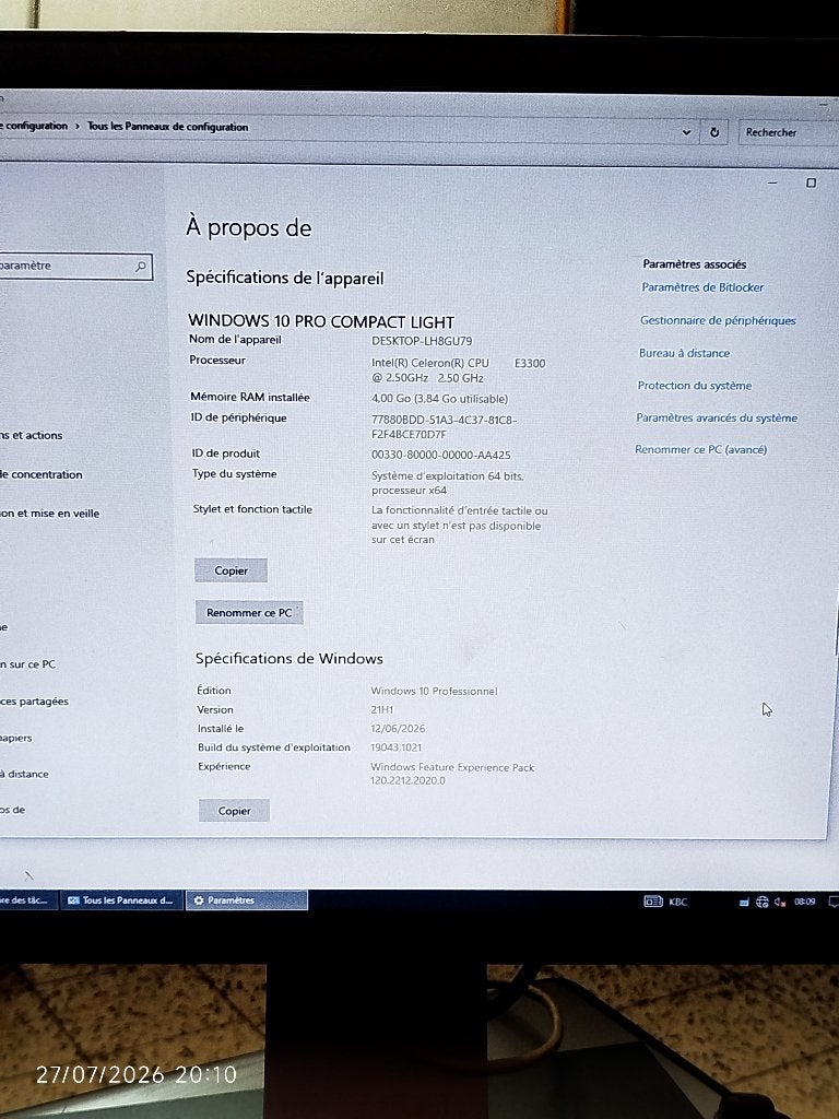 fonctionne, Dell Optiplex 780 avec win 10 light, Informatique & Logiciels, Ordinateurs de bureau, 256 GB, HDD, Enlèvement, Utilisé