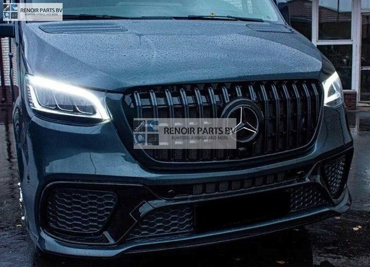 W907 AMG SPORT BUMPER MERCEDES SPRINTER VOORBUMPER + GT GRIL, -, Utilisé, Avant, -