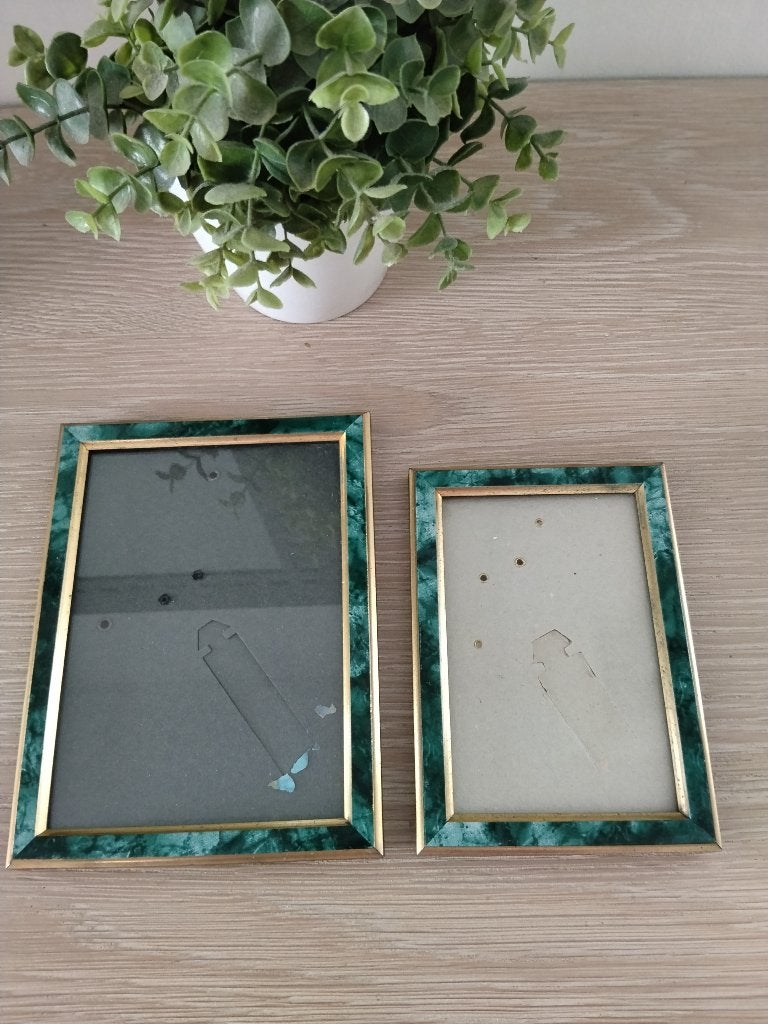 2 vintage houten fotolijsten, Ophalen of Verzenden, Zo goed als nieuw, Hout, Met glas