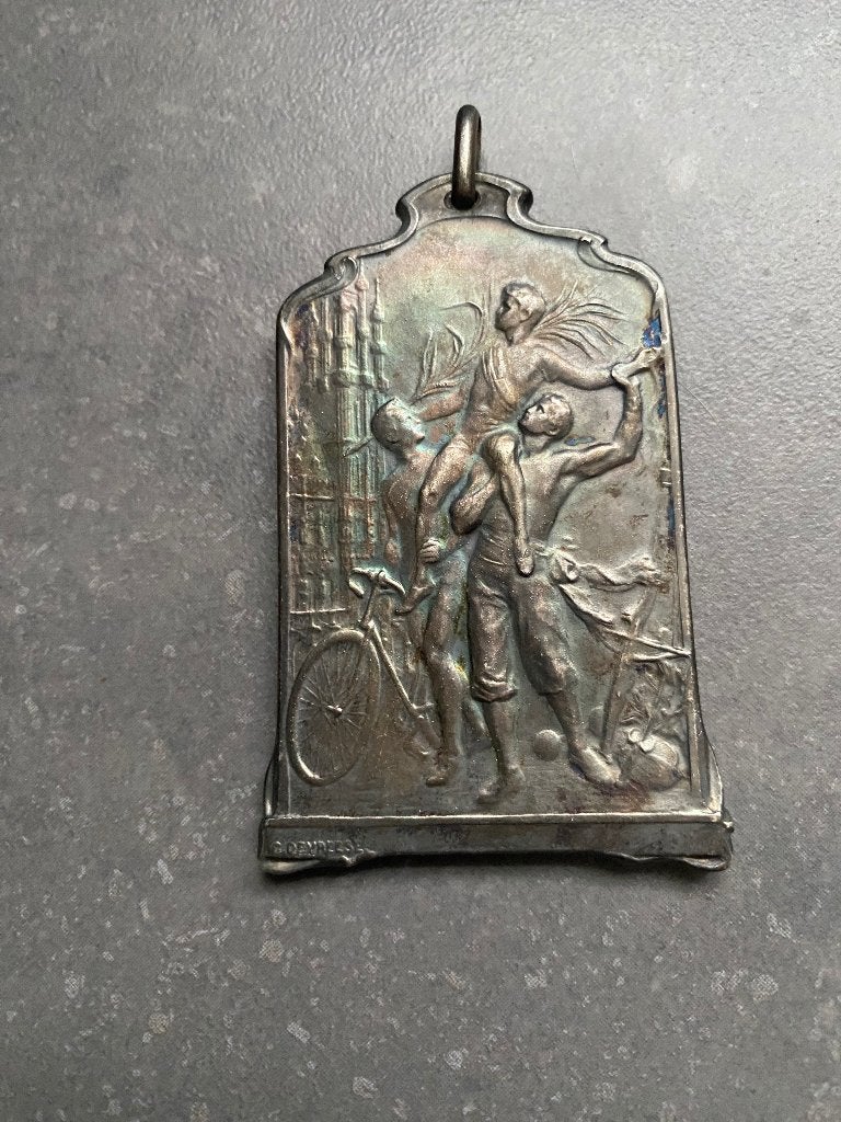 medaille Brussel Devreese jeux et tirs penning Bruxelles, Postzegels en Munten, Penningen en Medailles, Verzenden, Overige materialen