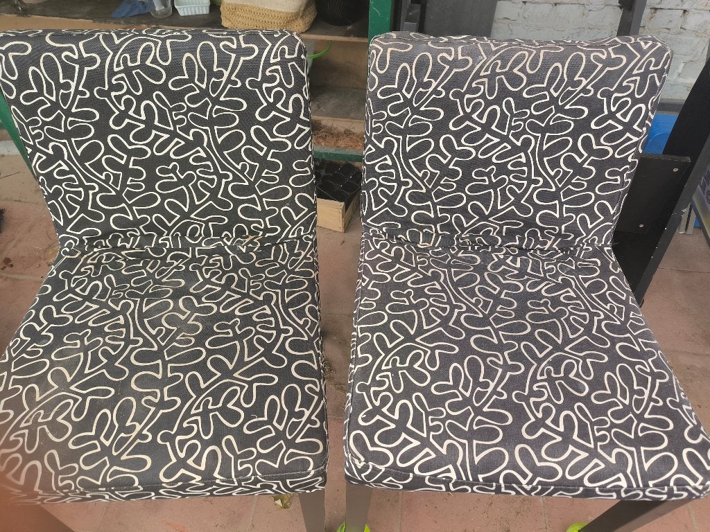 Chaise, Enlèvement, Utilisé, Noir, Deux