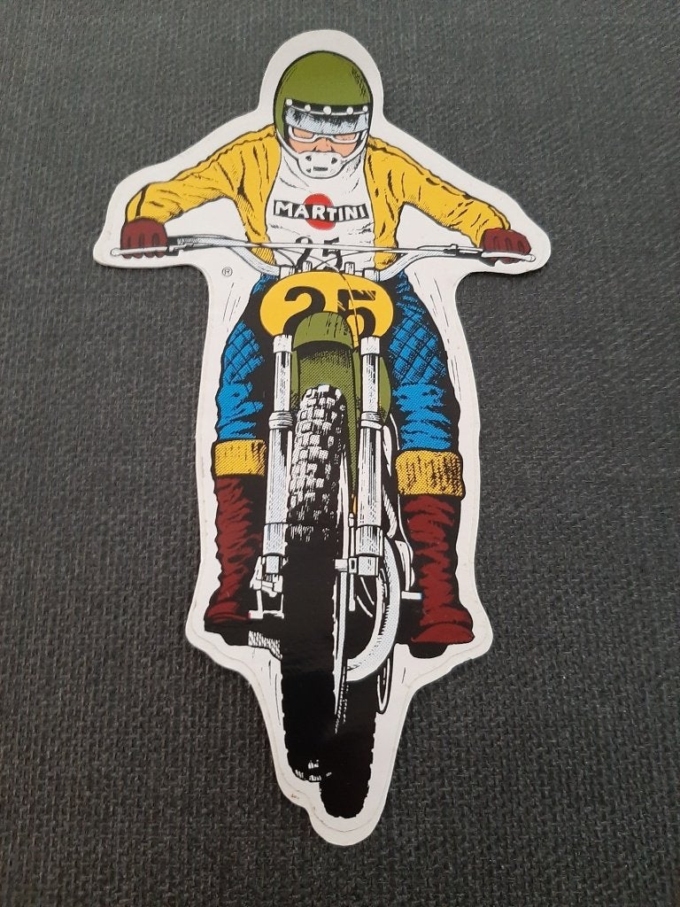 sticker motorcross martini team, Verzamelen, Stickers, Zo goed als nieuw, Ophalen
