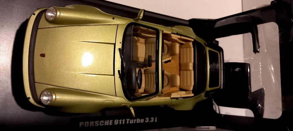 1/18 porsche 911 930 Turbo 3.3L Cabriolet 1987 Norev, Enlèvement ou Envoi, Comme neuf, Voiture, Norev
