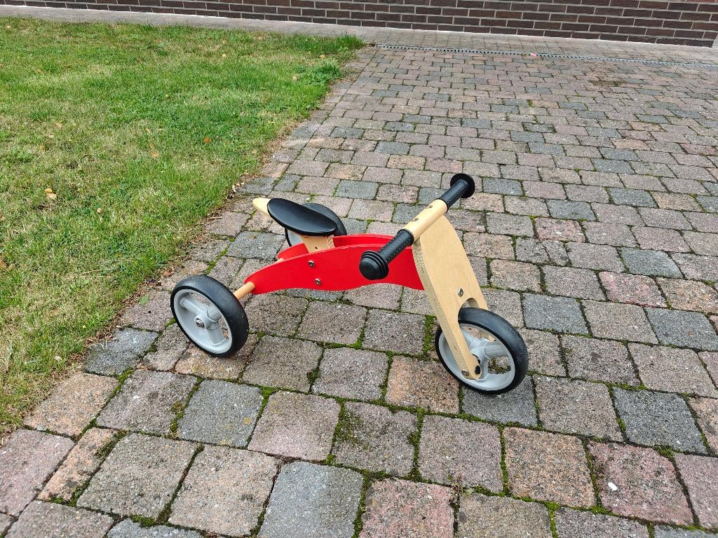 houten driewieler, Fietsen en Brommers, Ophalen, Zo goed als nieuw, Overige merken, Verstelbare zitting
