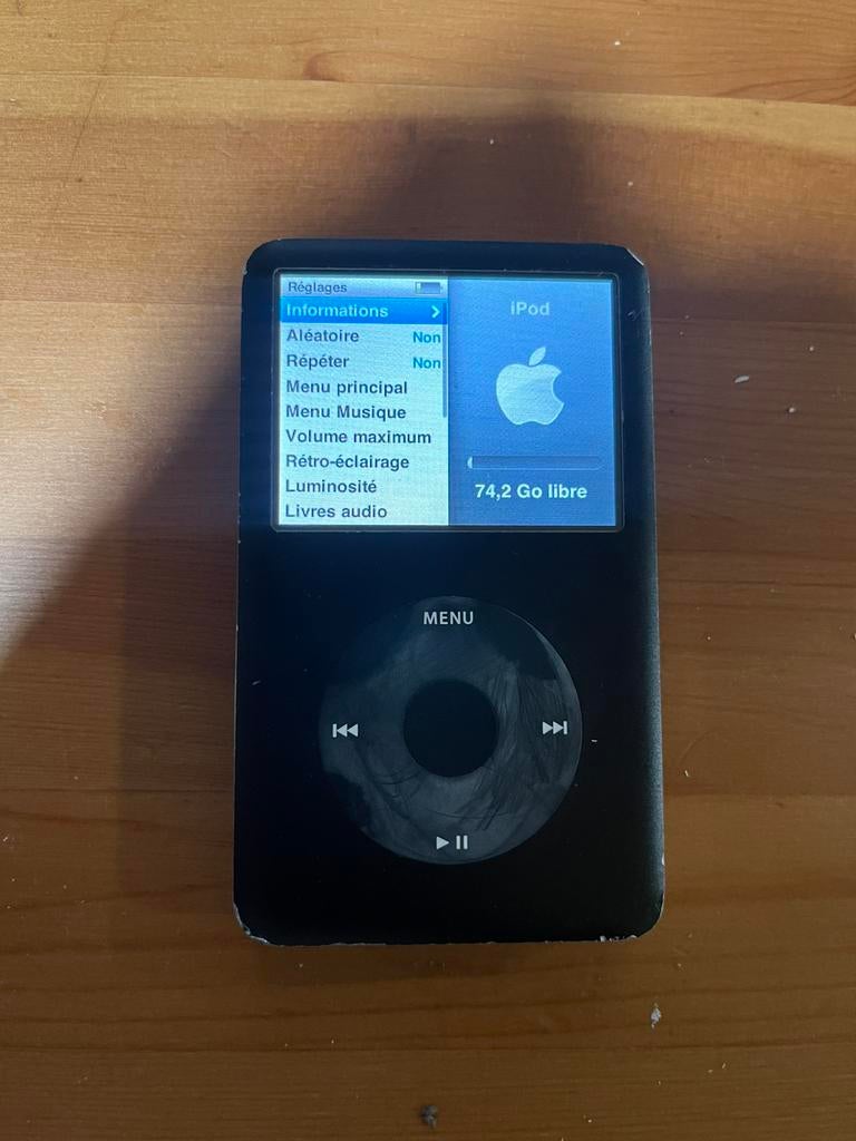 iPod Classic 6G 80Go Noir avec Boîte d'Origine, Classic, Enlèvement ou Envoi, 40 GB et plus, Utilisé