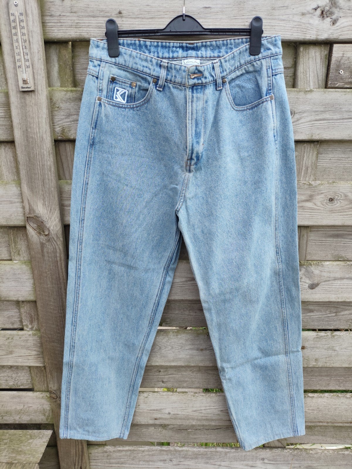 Broek Karl Kani blauw, Blauw, Ophalen of Verzenden, Zo goed als nieuw, W33 - W34 (confectie 48/50)