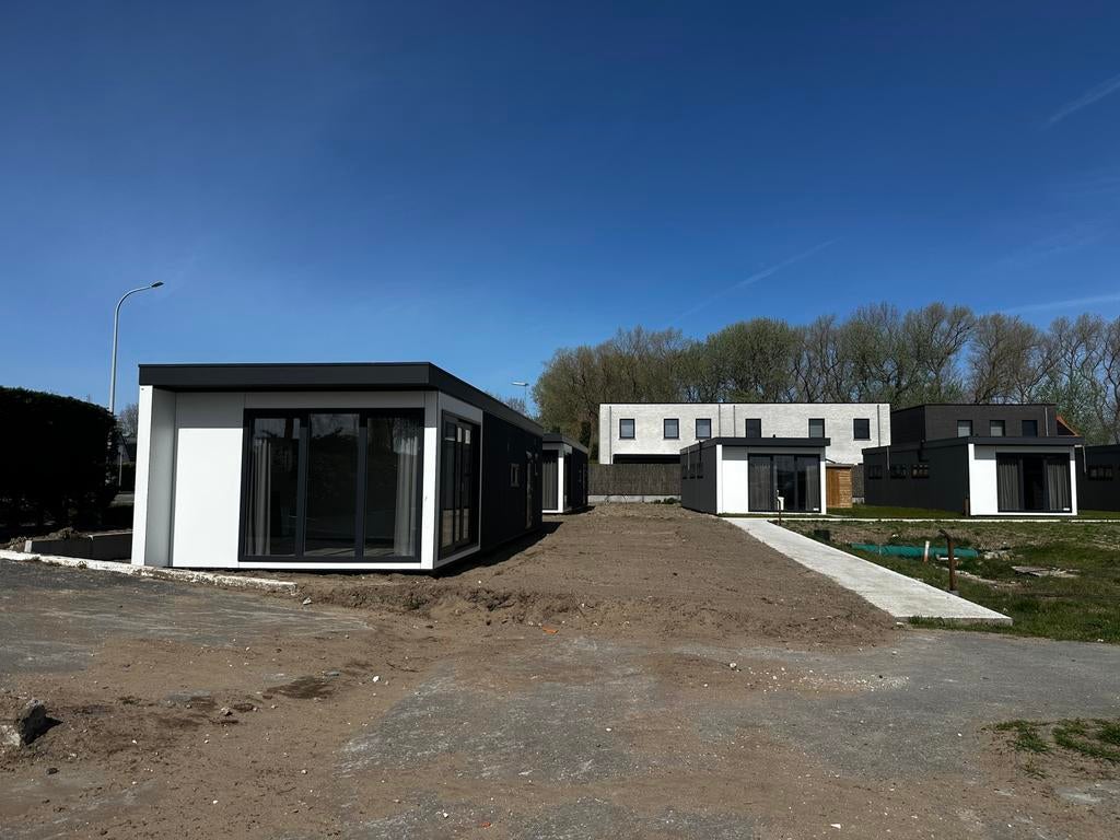 CHALET GREENBAY 1200x430/3 AFGEWERKT@POLDERPARK NIEUWPOORT, Caravans en Kamperen, Stacaravans, Ophalen