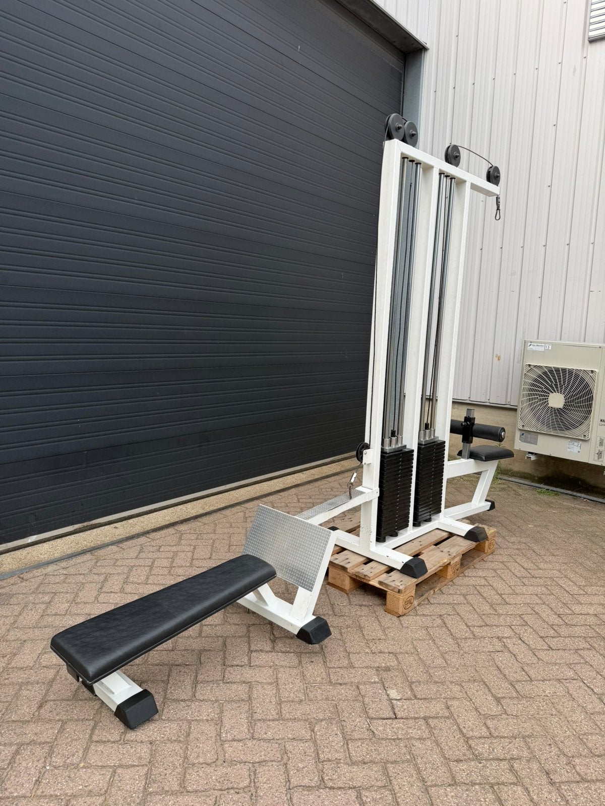 Combinatie Apparaat , Lat pulley en Row Apparaat, Sport en Fitness, Ophalen, Gebruikt