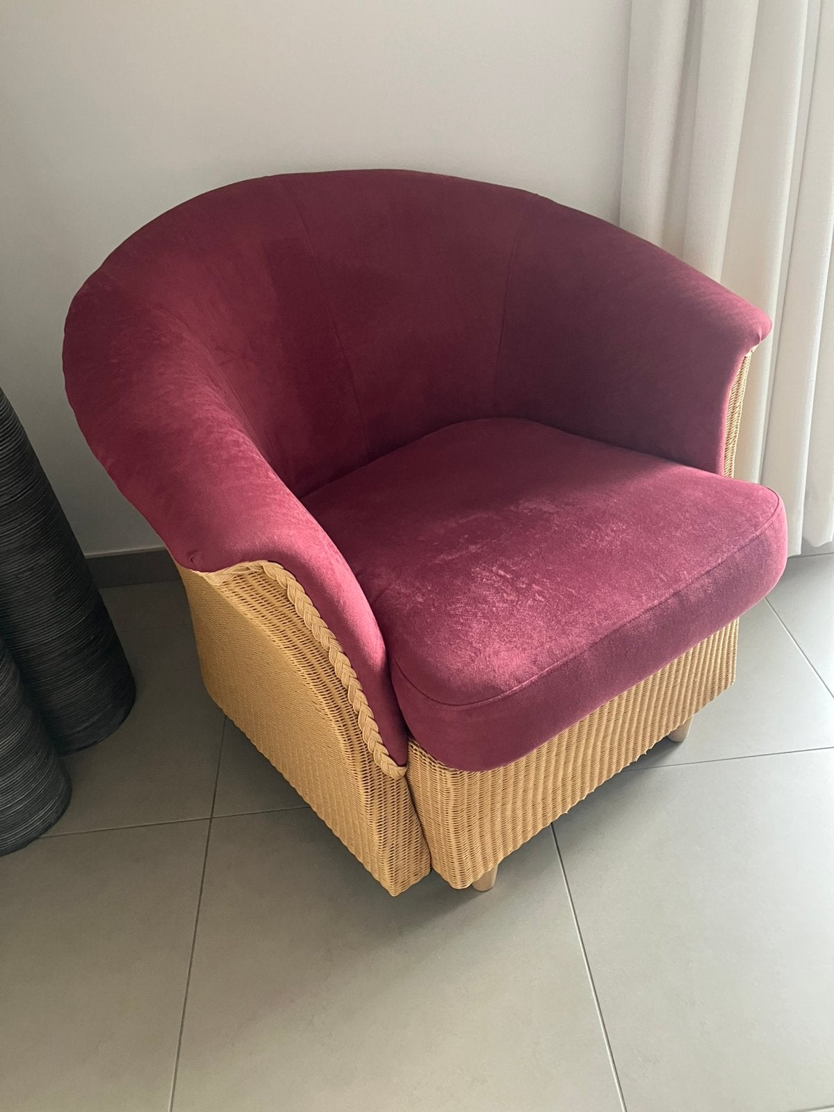 Fauteuil/ Bijzetzetel, Ophalen, Gebruikt, Riet of Rotan