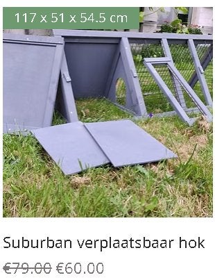 LAATSTE KANS KOOPDAGEN KIPPENHOK, Ophalen, Nieuw, Kippenhok of Kippenren