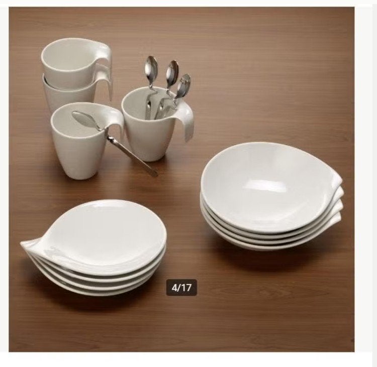 Villeroy and Boch série FLOW petit déjeuner pour 4personnes, Neuf, Service complet, Villeroy & Boch, Enlèvement
