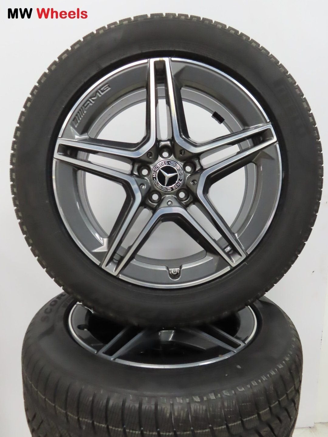 Mercedes GLC W253 AMG 19 inch velgen met winterbanden nieuw, Pneus et Jantes, Pneus hiver, -, 19 pouces